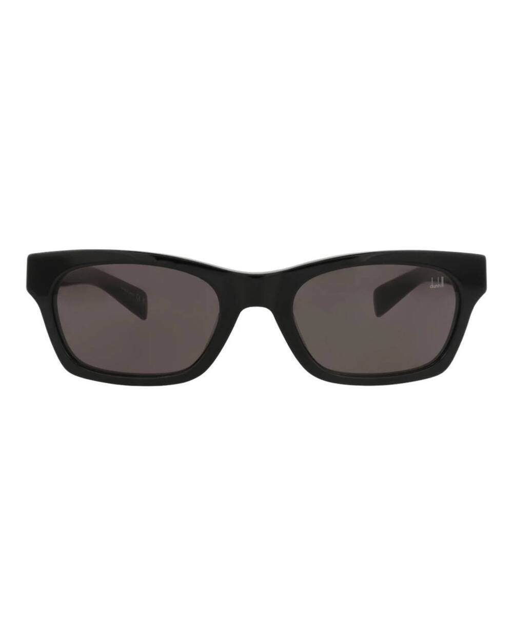 NEW DUNHILL men's square-frame recycled acetate sunglasses in black